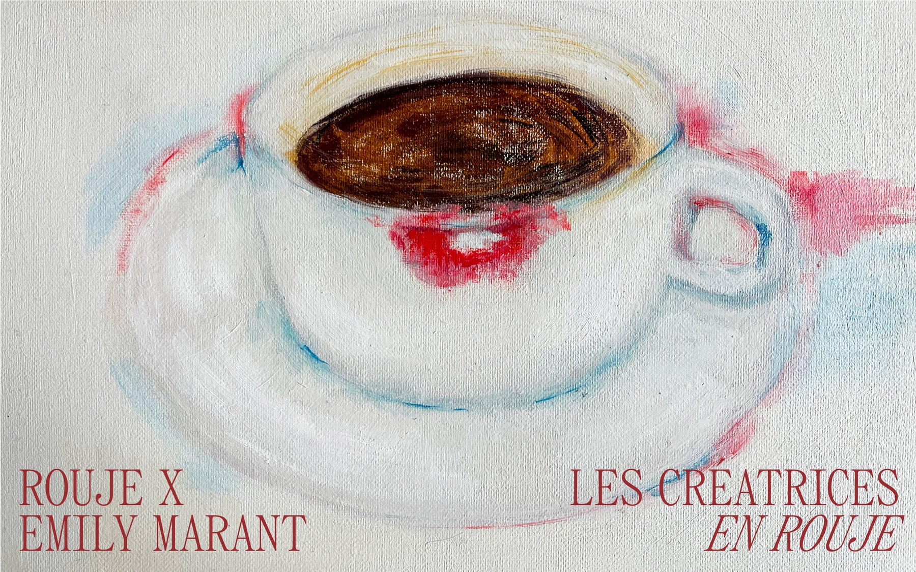 Affiche Les créatrices en Rouje événement Paris