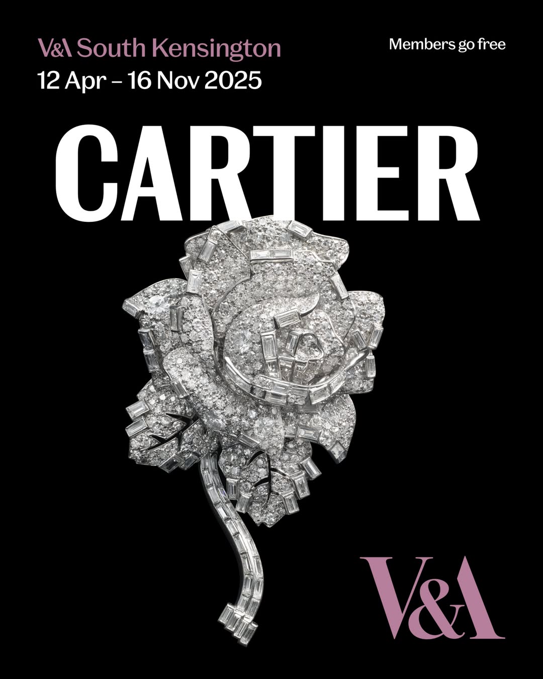 Affiche exposition Cartier V&A Museum London visite Modalova